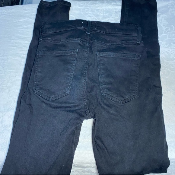 AGOLDE Black Stretch Jeans 25 Waist Women’s Super Stretchy Tapered Skinny Used - Picture 4 of 12